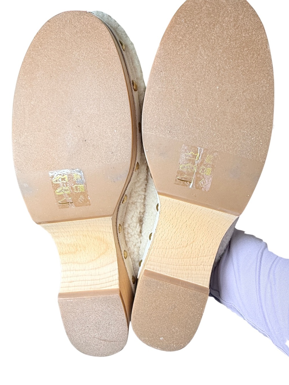 J. Crew Cream Sherpa Clog Mules - Picture 3 of 4